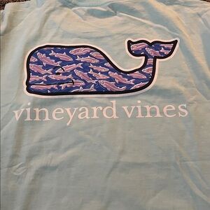 Vineyard Vines Aqua blue Whale Graphic Tee. Men. XL. Short sleeves